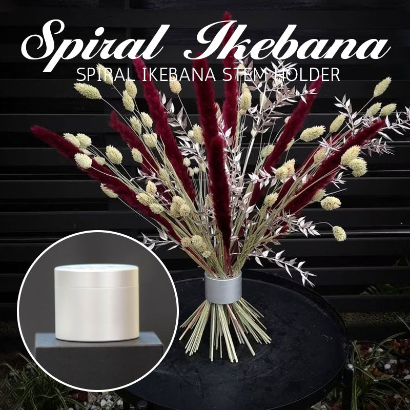 Silver- Spiral Ikebana Stem Holder®