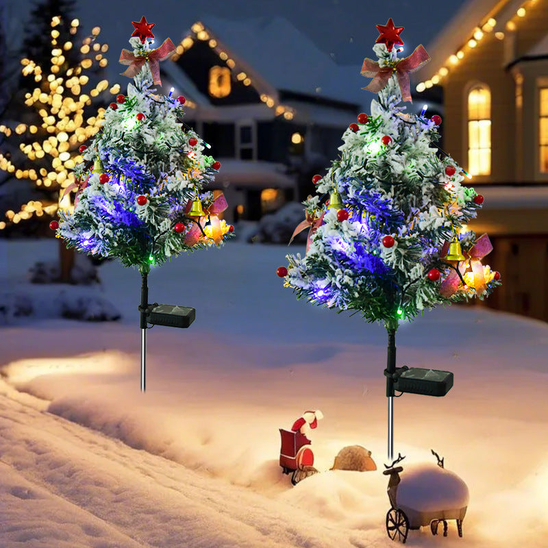 Solar Christmas Trees Lights Outdoor Decoration Waterproof
