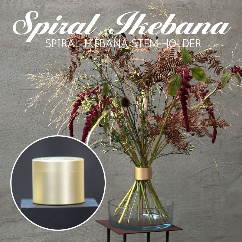 Gold - Spiral Ikebana Stem Holder®