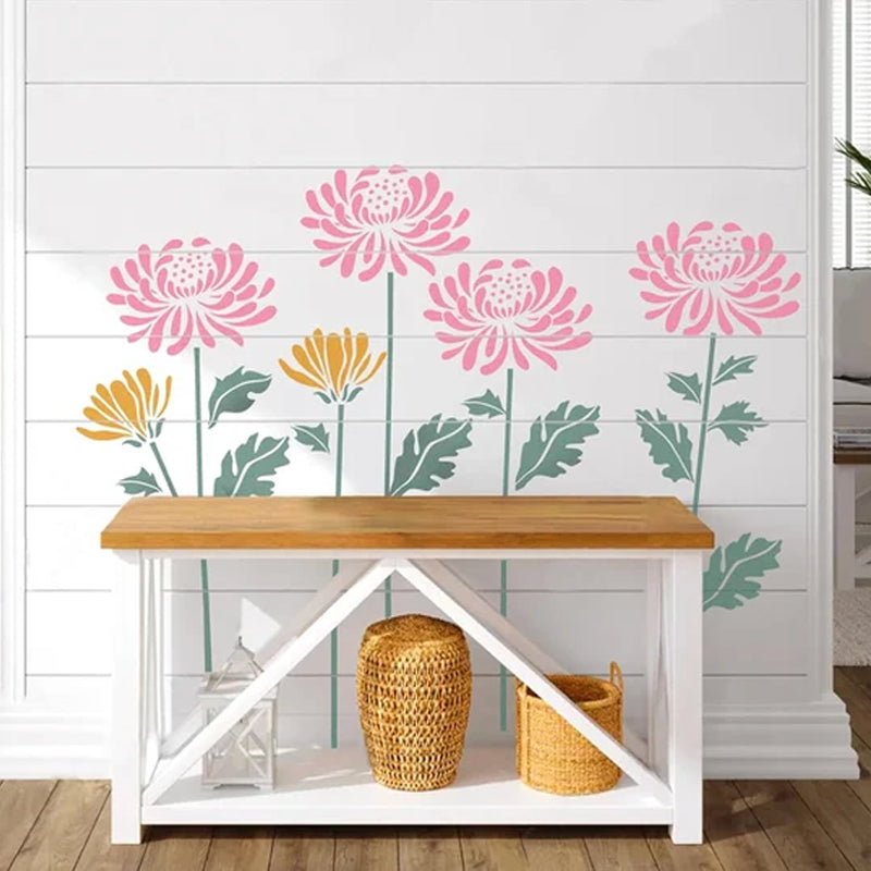 🌻Garden Fence Large Flower Drawing Stencils
