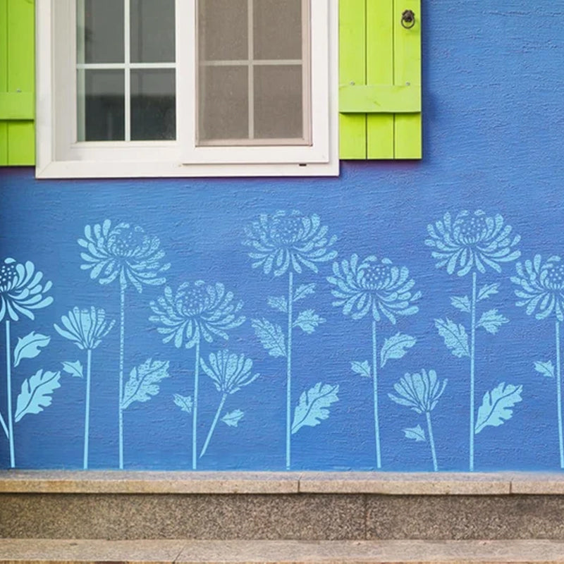 🌻Garden Fence Large Flower Drawing Stencils