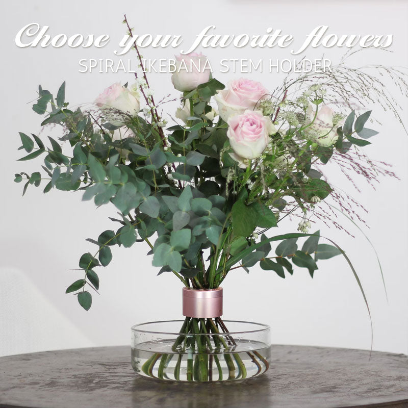 Rose Gold - Spiral Ikebana Stem Holder®