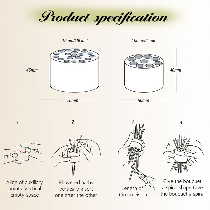 Spiral Ikebana Stem Holder®