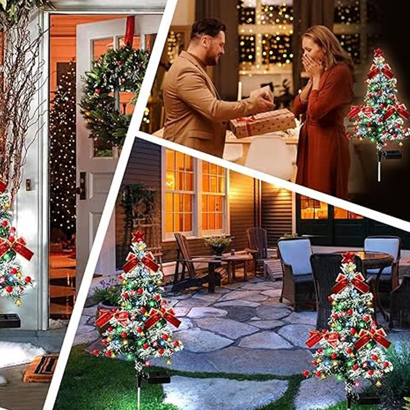 Solar Christmas Trees Lights Outdoor Decoration Waterproof