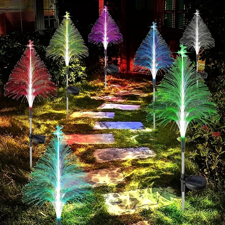 🔥Stars & Moon 7 Color Changing Solar Xmas Tree Lights
