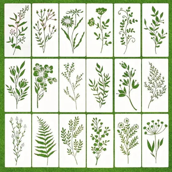 🌻Garden Fence Large Flower Drawing Stencils