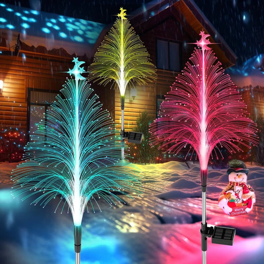 🔥Stars & Moon 7 Color Changing Solar Xmas Tree Lights