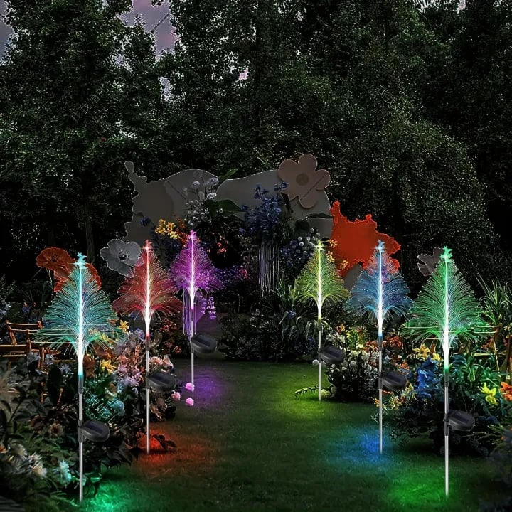 🔥Stars & Moon 7 Color Changing Solar Xmas Tree Lights